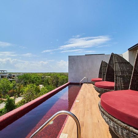 Elegant Trendy Apartment In Tulum With Infinity Pool, Breathtaking Jungle View & Bottle Of Wine Per Stay Dış mekan fotoğraf