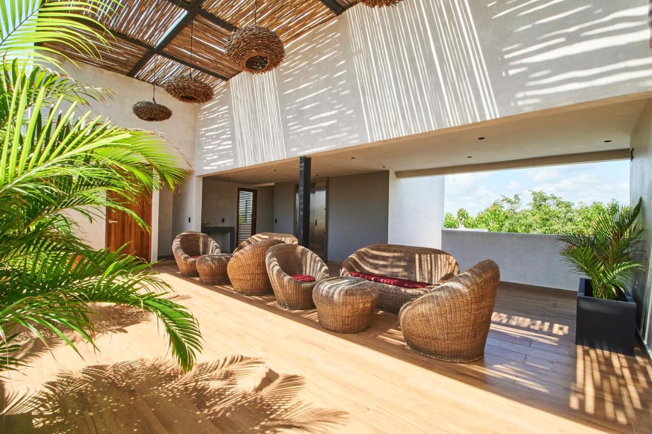 Elegant Trendy Apartment In Tulum With Infinity Pool, Breathtaking Jungle View & Bottle Of Wine Per Stay Dış mekan fotoğraf